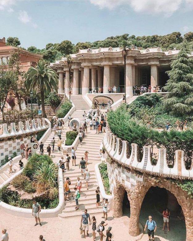 Parque Guëll, Barcelona, ​​España rompecabezas en línea