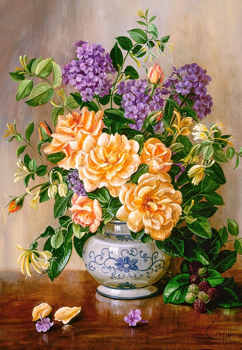 Painted bouquet. online puzzle
