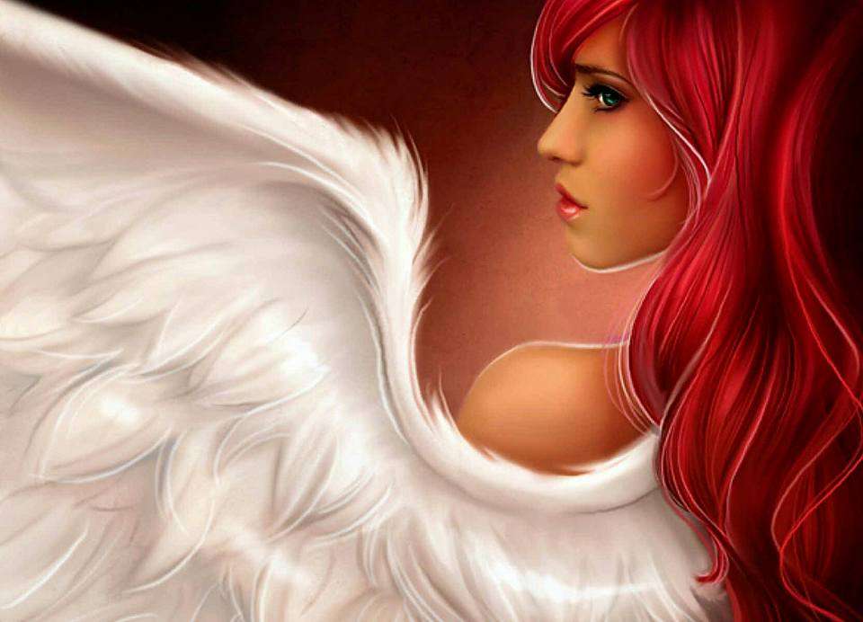 červený anděl skládačky online