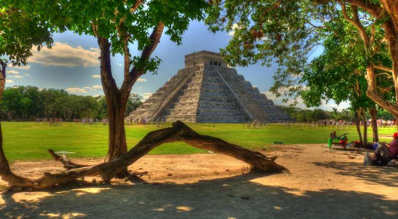 піраміда Мексики онлайн пазл