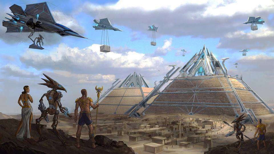 buitenaardse piramide online puzzel