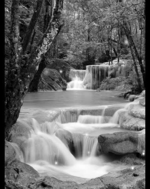 black and white waterfall jigsaw puzzle online