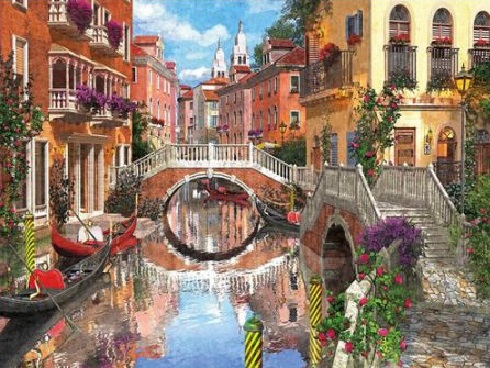Venetië in de schilderkunst. legpuzzel online