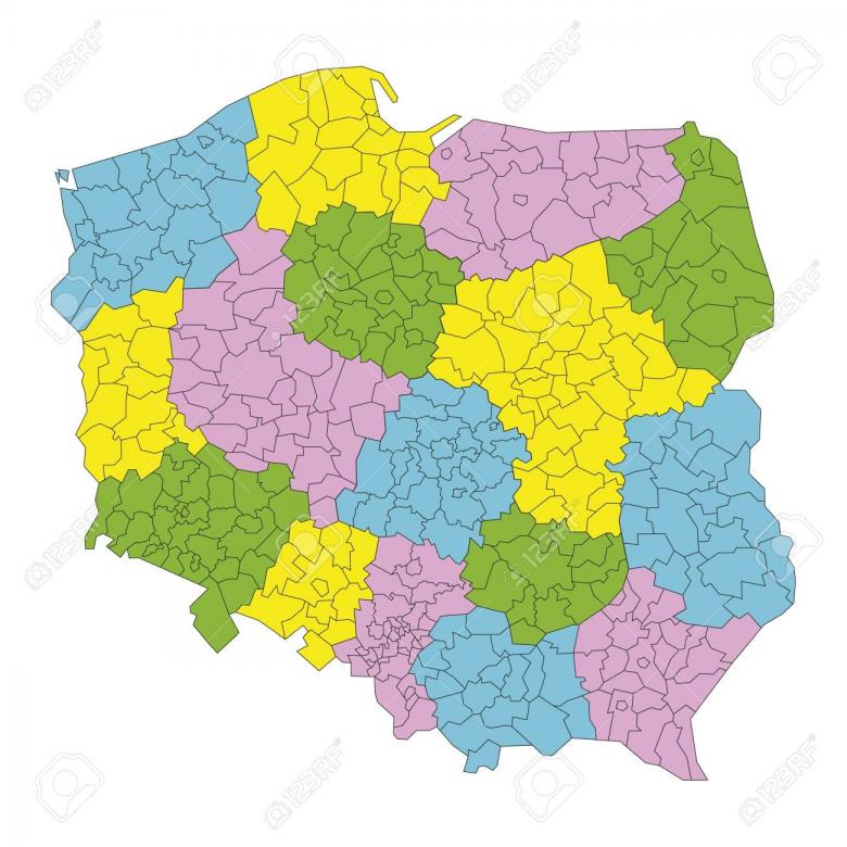 Karte von Polen Puzzlespiel online