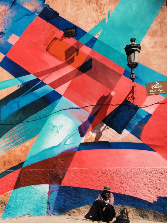 Un mural abstracto rompecabezas en línea