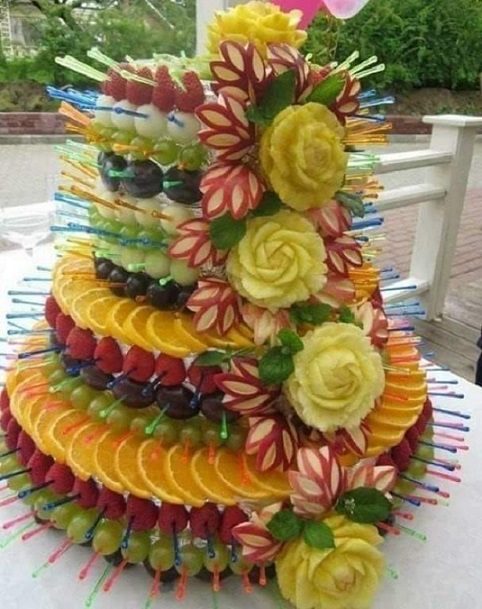 Ovocný dort. skládačky online