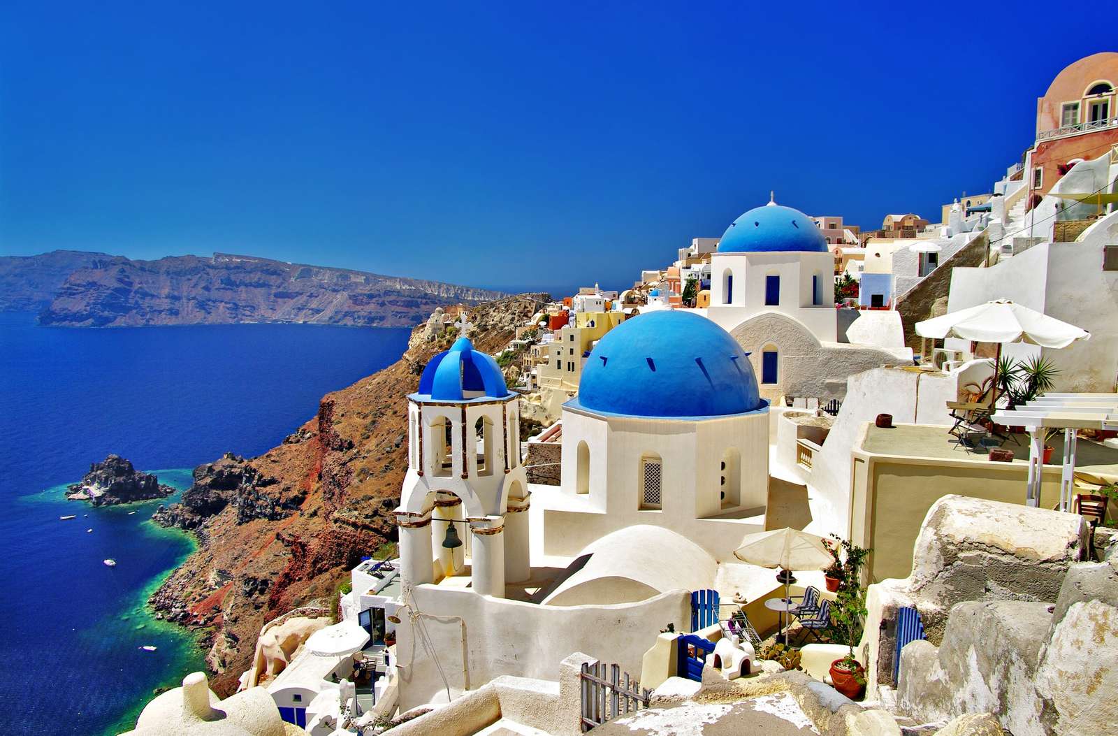 Santorini, Görögország online puzzle