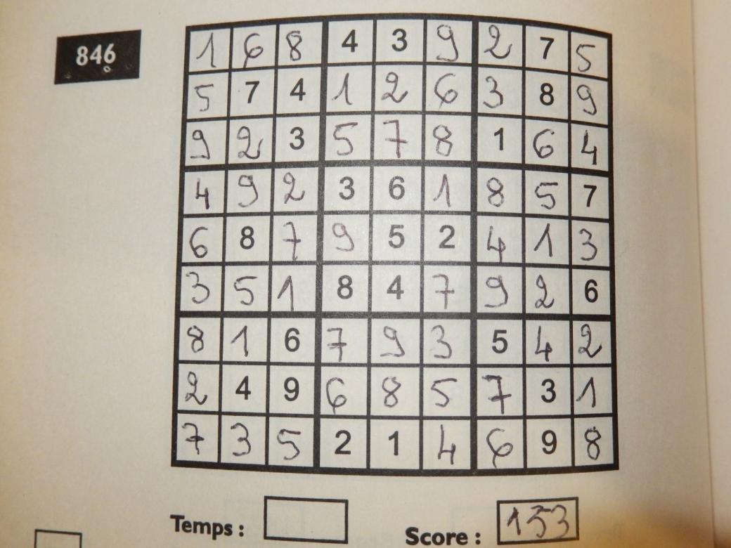 sudoku846 online puzzle