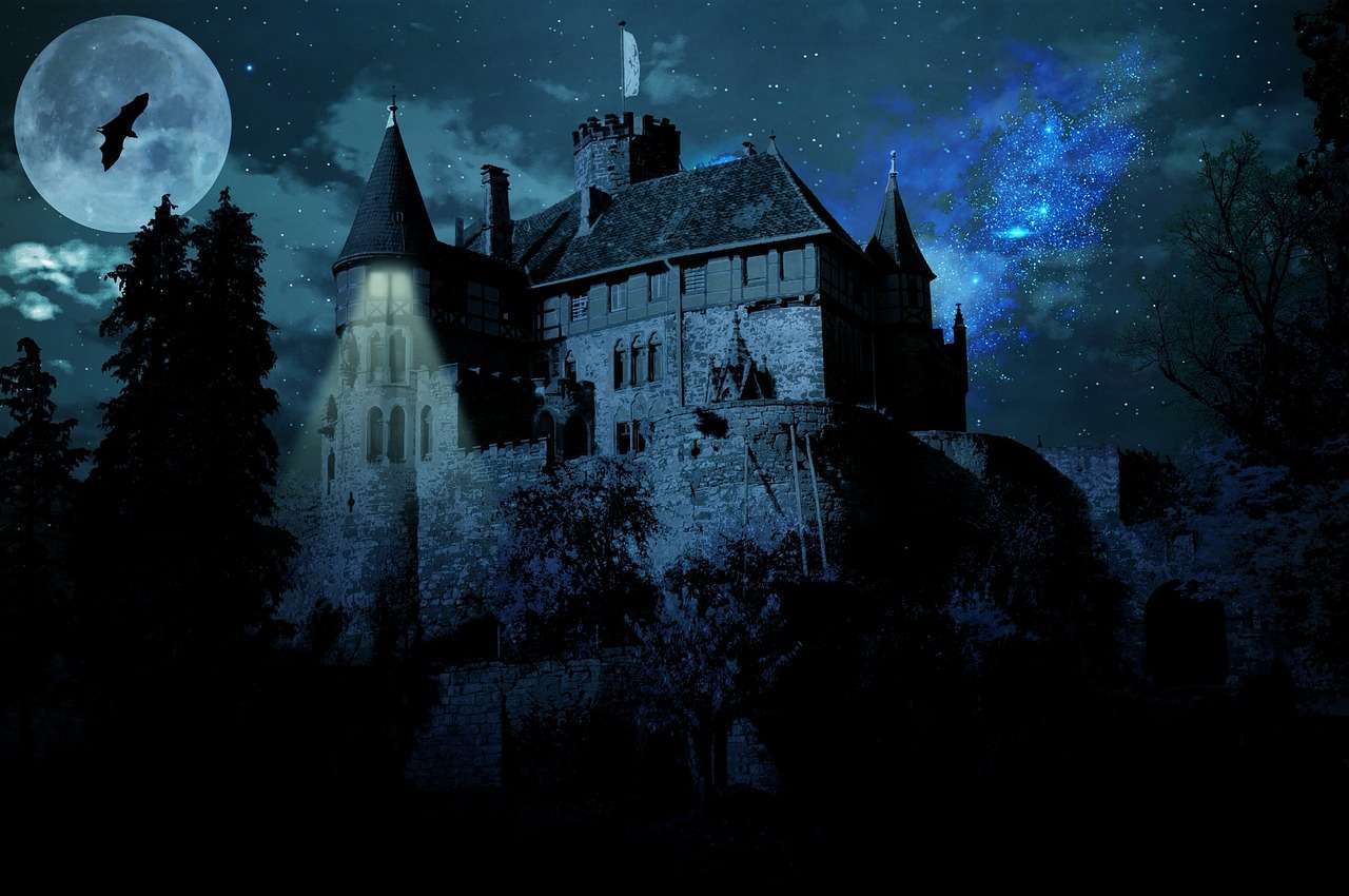 Замок с привидениями онлайн-пазл