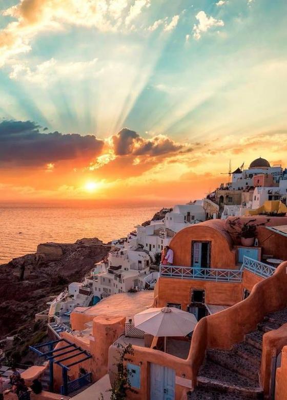 Остров в Греции, Миконос онлайн-пазл