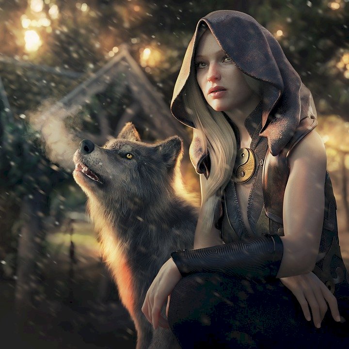 the wolf maiden jigsaw puzzle online