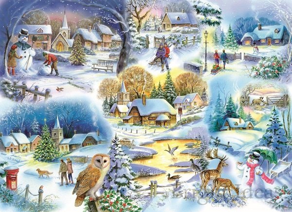 Peisajul de iarnă. puzzle online