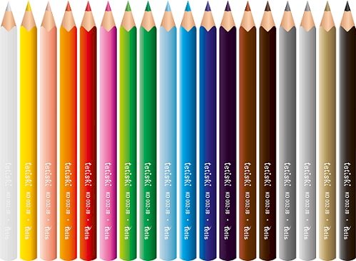 Χρωματιστά μολύβια. παζλ online