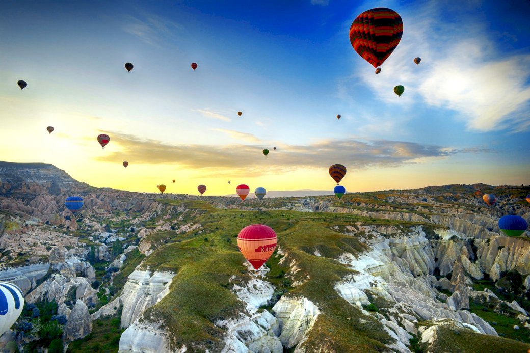 Výlet balónem, Turecko skládačky online