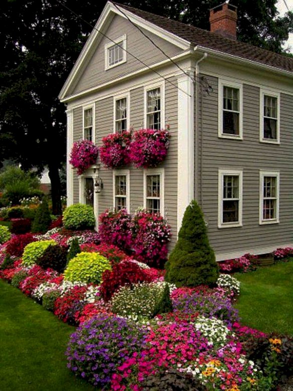 Ένα σπίτι με κήπο. παζλ online