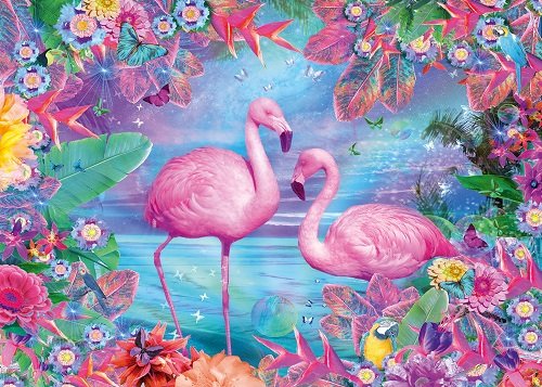 Flamingos. puzzle en ligne