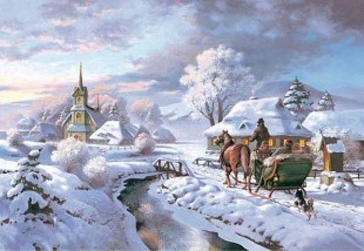 Severe winter. jigsaw puzzle online