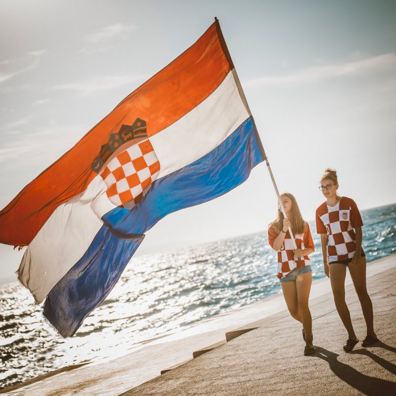 Chorvatská vlajka online puzzle
