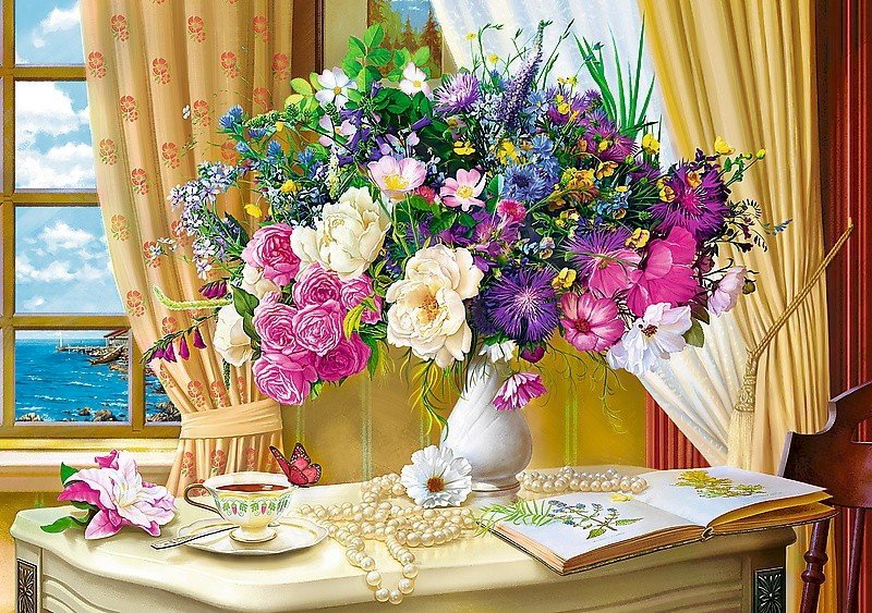 Bouquet coloré. puzzle en ligne