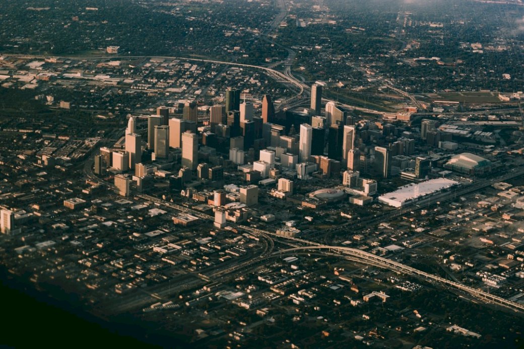 Vue aérienne de Houston au Texas puzzle en ligne