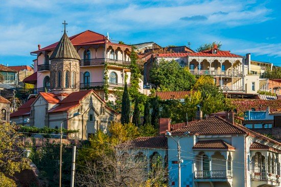 Schöne georgianische Landschaft Puzzlespiel online