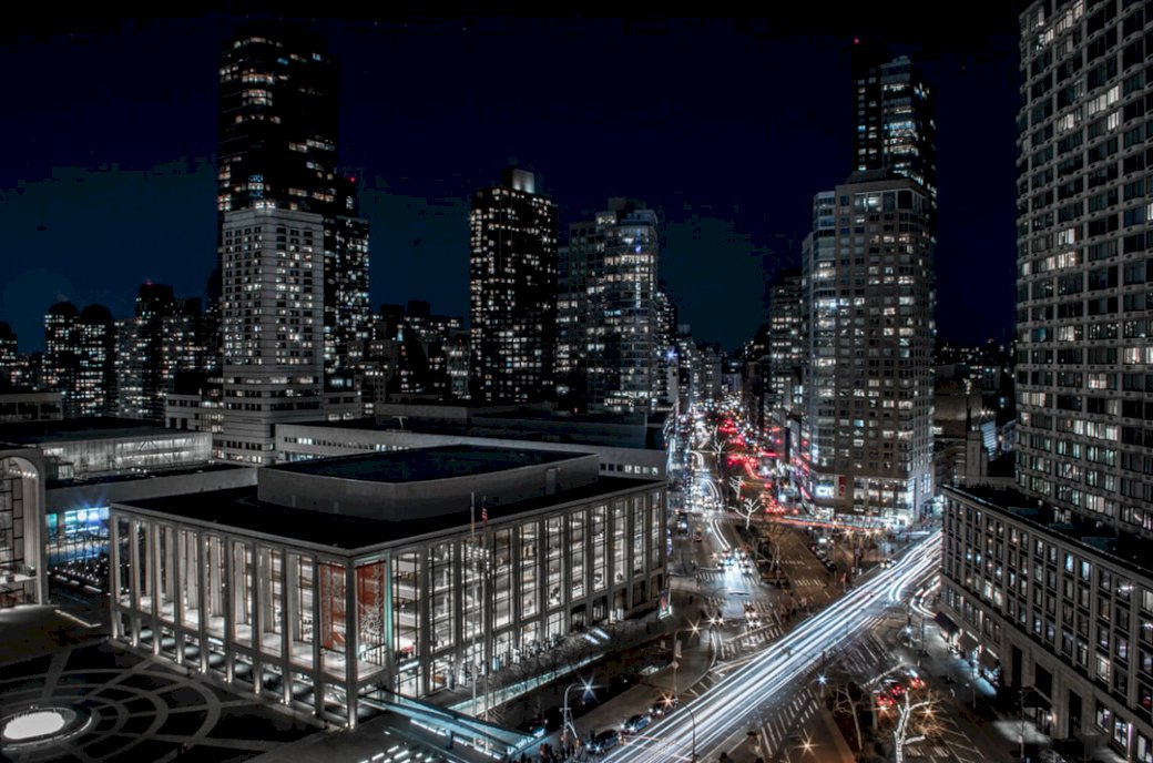 Снимок Нью-Йорка с длинной выдержкой пазл онлайн