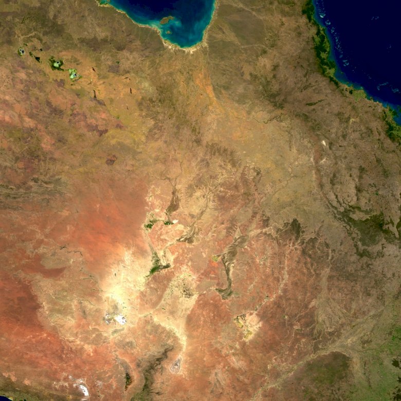 Australien är den minsta, och pussel på nätet