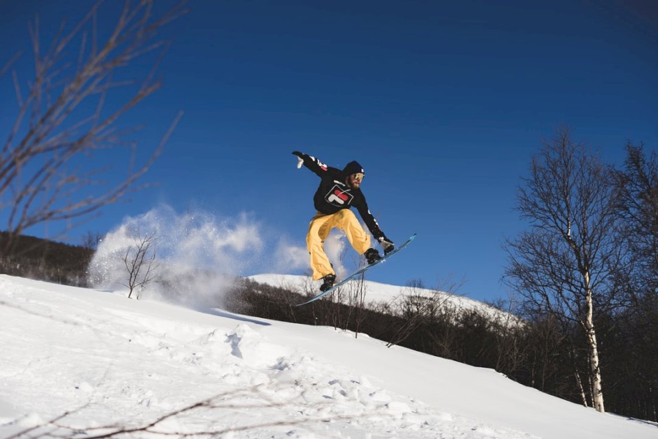 Свободное катание на сноуборде пазл онлайн