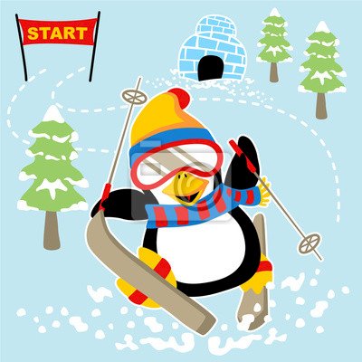 Загадка на лыжную тематику пазл онлайн