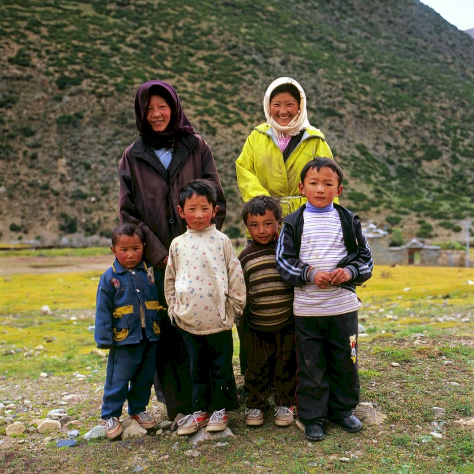 Família tibetana puzzle online