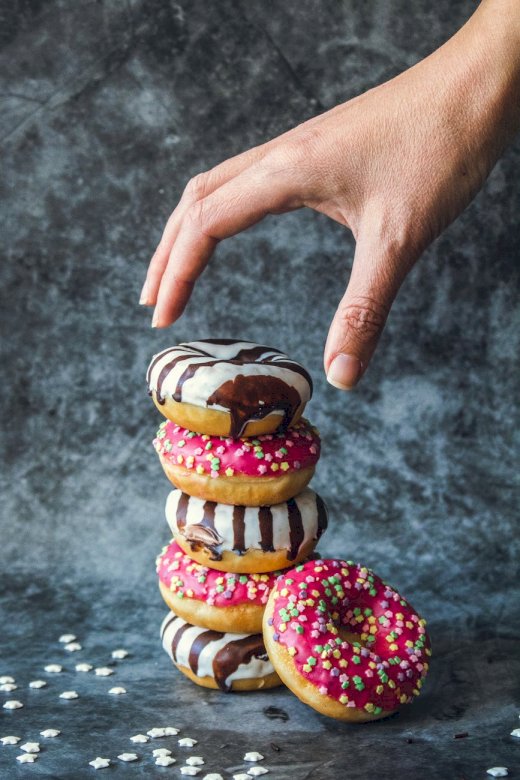 Delicious donuts with filling jigsaw puzzle online