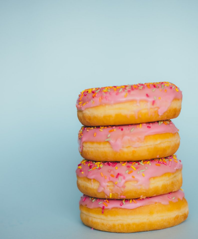 Gestapelde donuts online puzzel