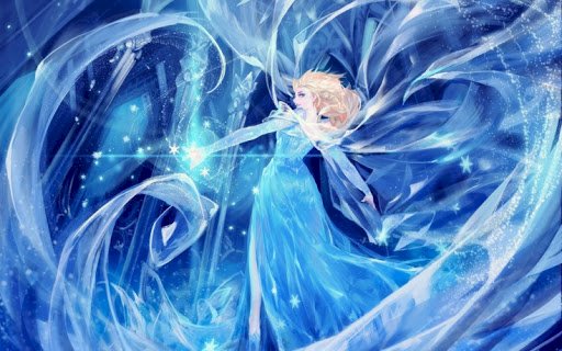 Elsa usa la sua magia puzzle online