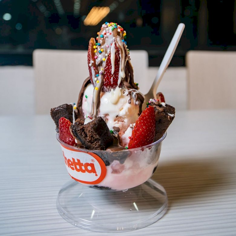 Sundae, dessert ghiacciato, gelato puzzle online