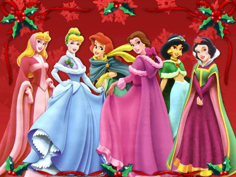 Christmas Disney Princesses Pussel online