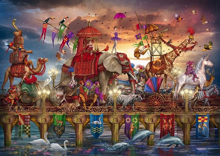 Circus caravan. online puzzle