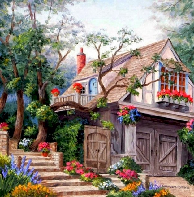 A painted house. jigsaw puzzle online