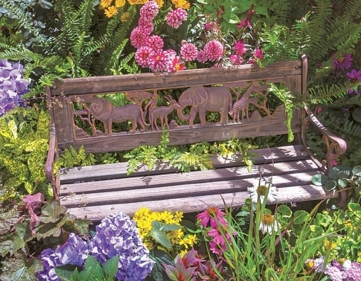 bench in the garden online puzzle