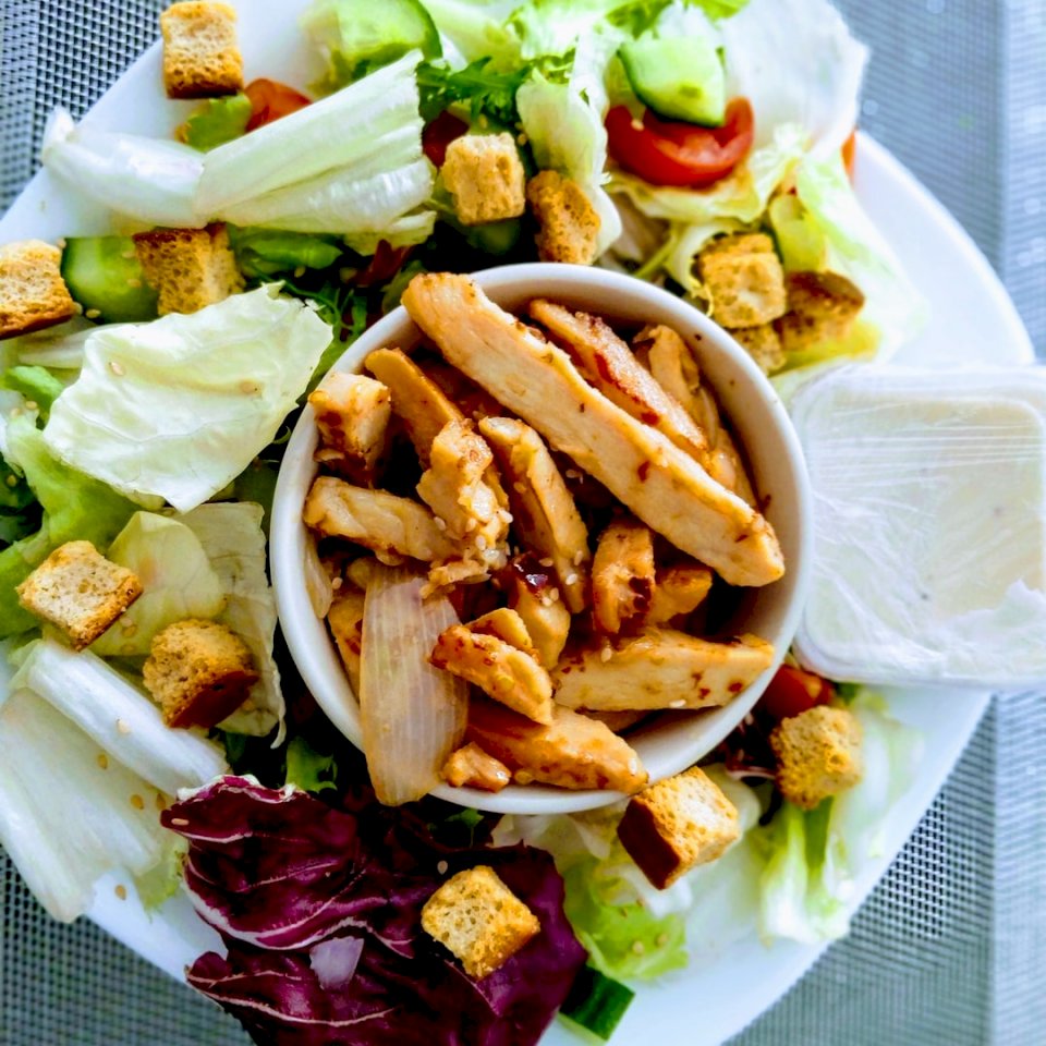 Salade César au poulet, Salade, puzzle en ligne