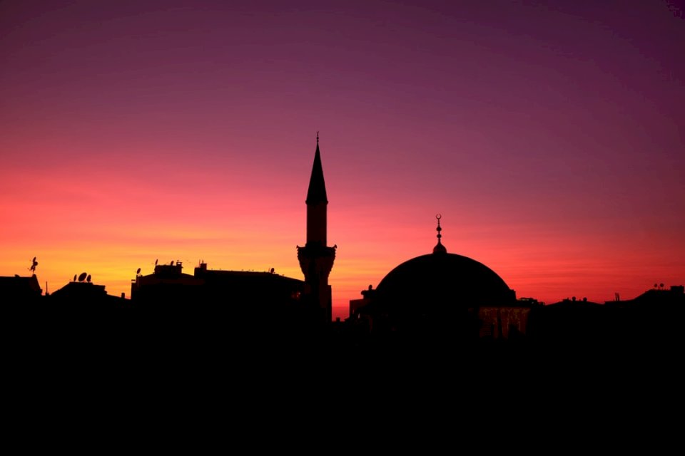 Захід сонця в Стамбулі пазл онлайн
