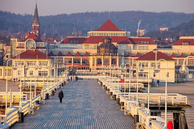 Курорт на полското море. онлайн пъзел