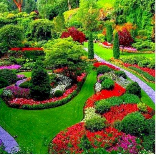 zahrada, a ty nádherné barvy puzzle en ligne