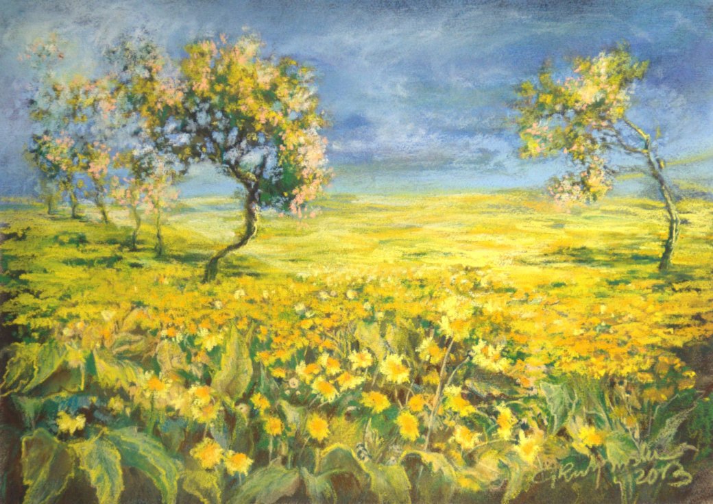 Tavaszi gyümölcsös - Kulpińska online puzzle