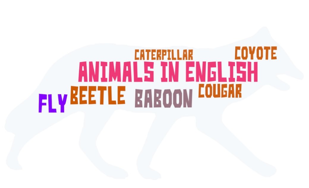 Dieren in het Engels - Puzzel online puzzel