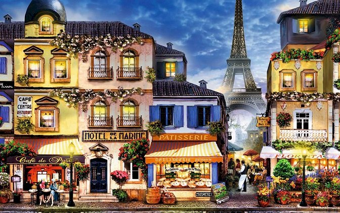 Αλέες του Παρισιού. παζλ online