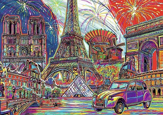 Pařížské barvy. online puzzle