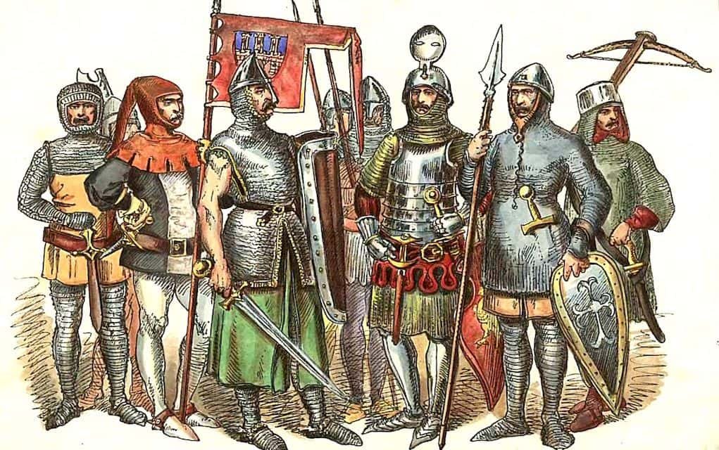 Средневековые рыцари онлайн-пазл