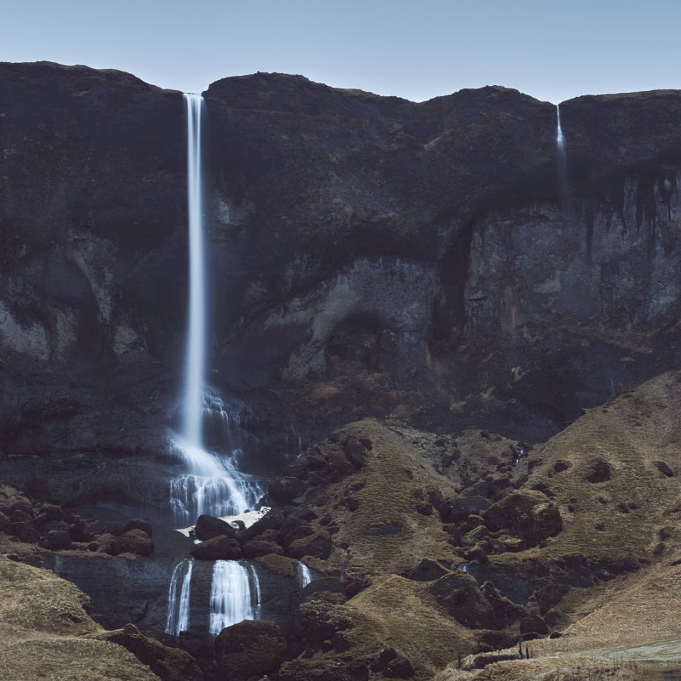 Südisland - Wasserfall Puzzlespiel online
