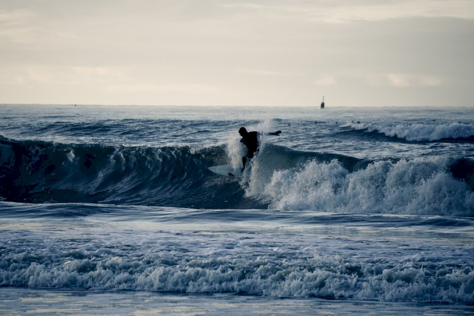 Surfer auf einer Welle - Online-Puzzle