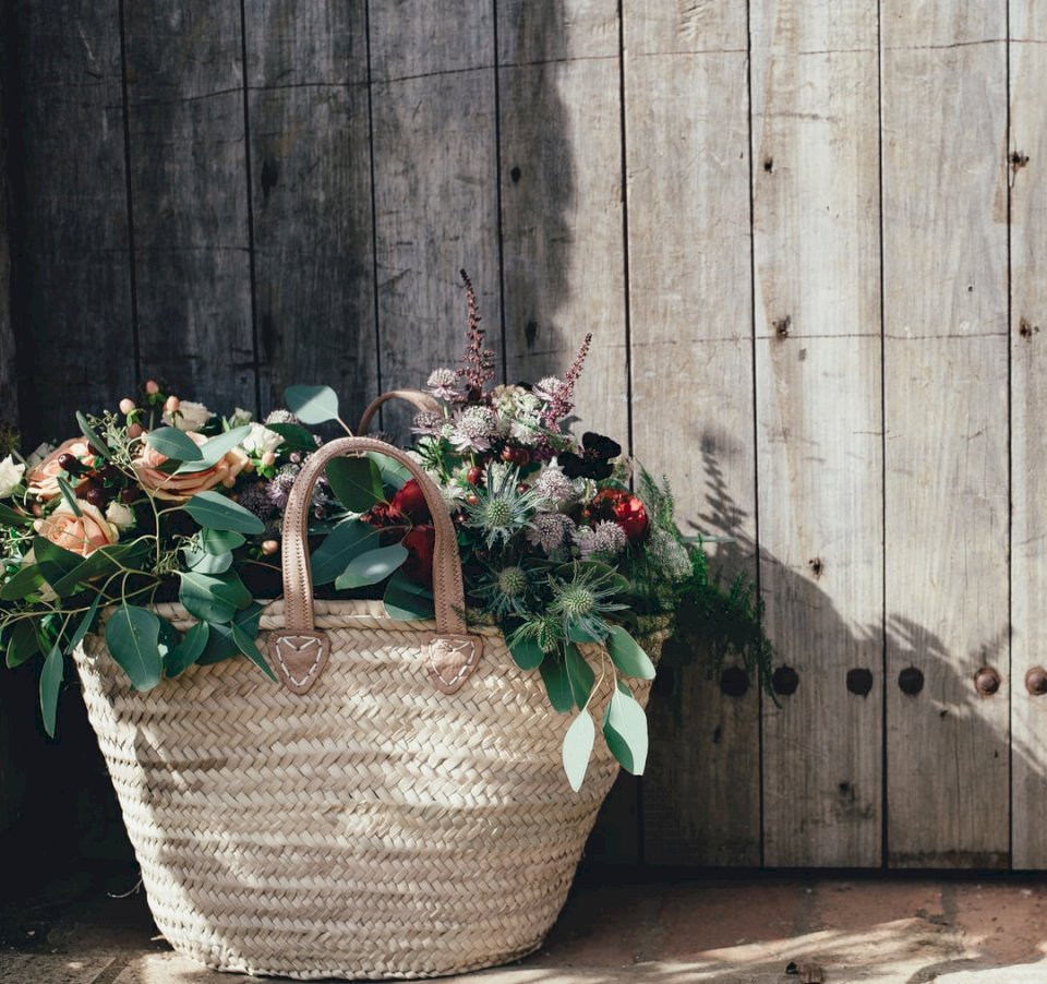 Μια τσάντα λουλουδιών online παζλ